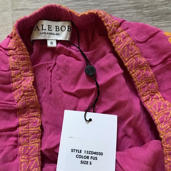 HOST PICK Hale Bob Sasha Maxi Skirt NWT Made in India Pink/Yellow/Gold SZ. Small - Picture 6 of 11